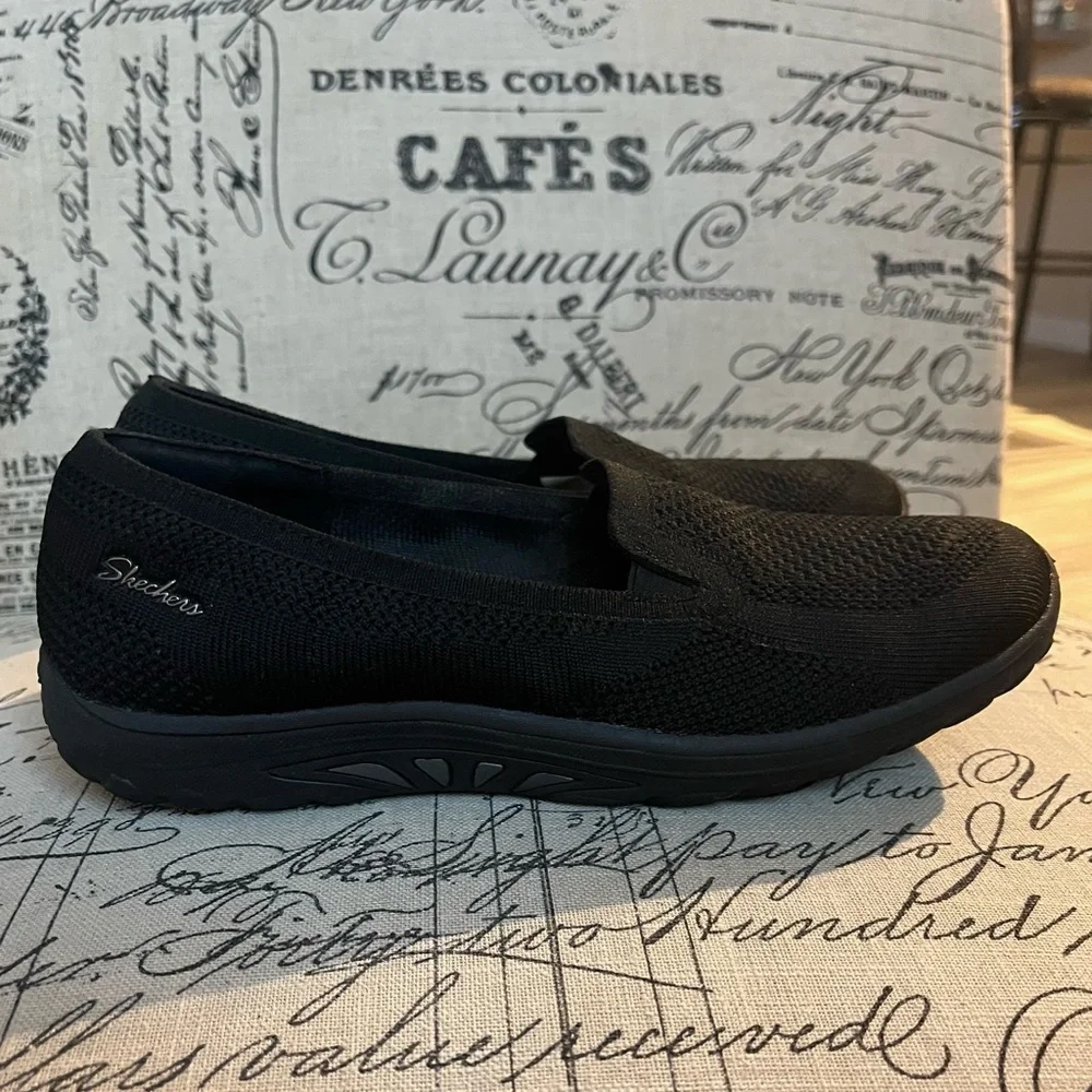 Skechers Reggae Fest 2.0 Relaxed Fit Memory Foam Shoes Size 8 Black SN 49679S - Picture 7 of 11